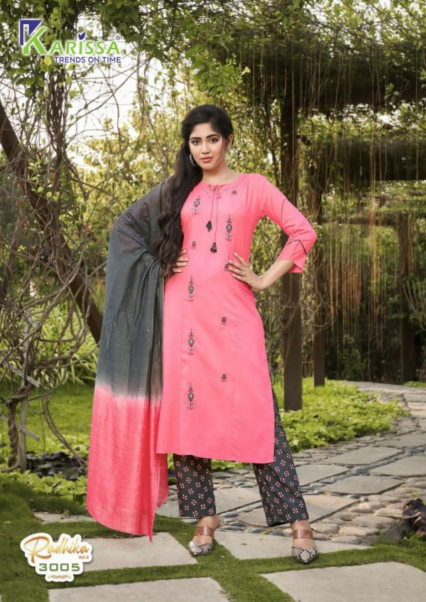 Karissa Radhika 3 Designer Rayon Readymade Salwar